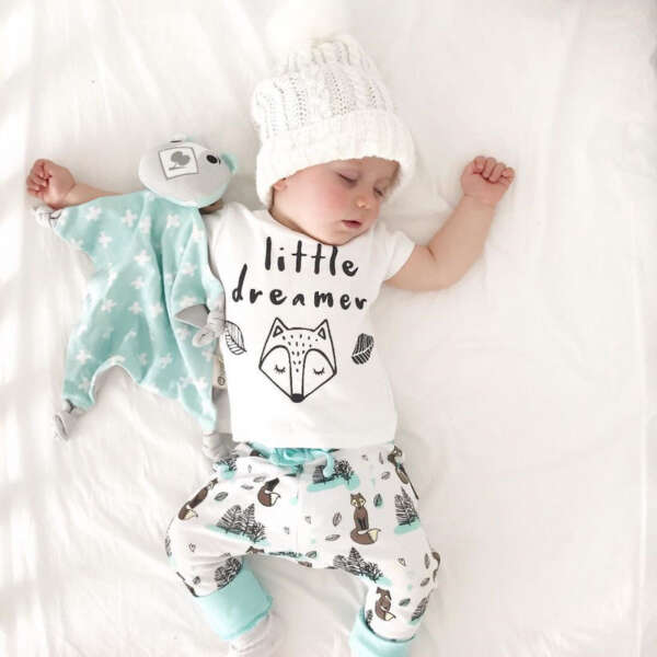 Newborn Baby Clothes Set – Soft Cotton T-Shirt & Pants Outfit for Boys & Girls | Comfortable & Stylish