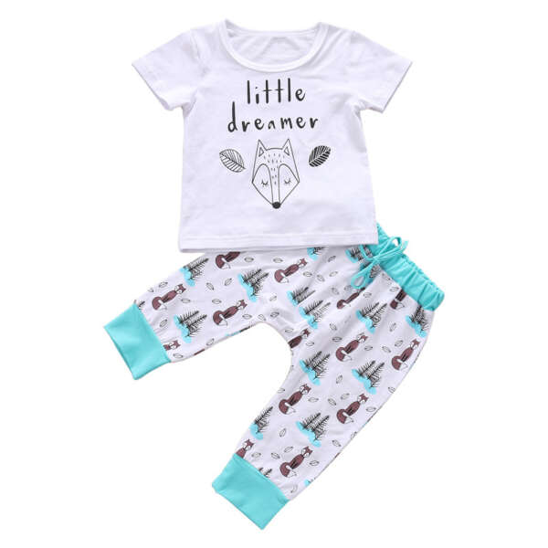Newborn Baby Clothes Set – Soft Cotton T-Shirt & Pants Outfit for Boys & Girls | Comfortable & Stylish - Image 3